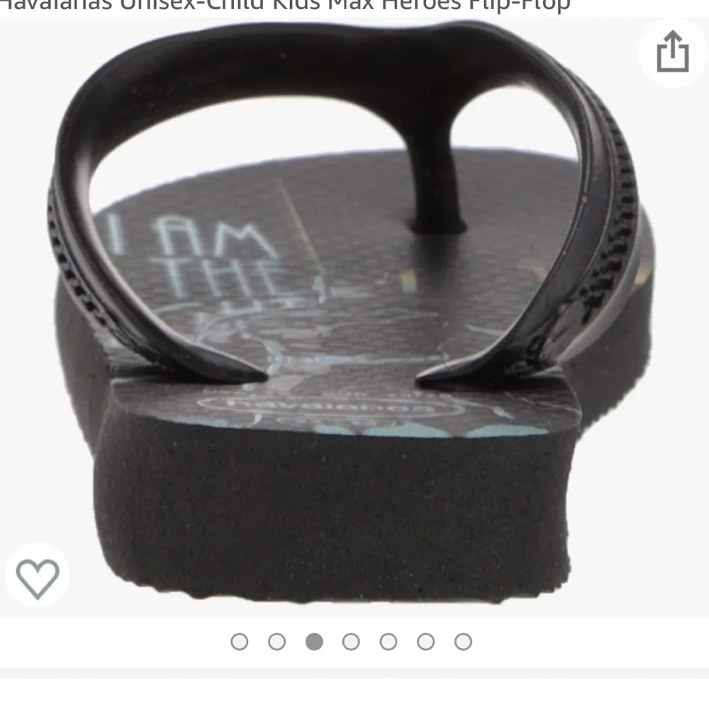 Havaianas Unisex-Child Kids Flip-Flop The Dark Night. Size 10